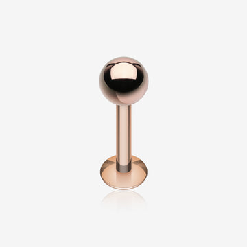 Rose Gold Basic Steel Ball Top Labret